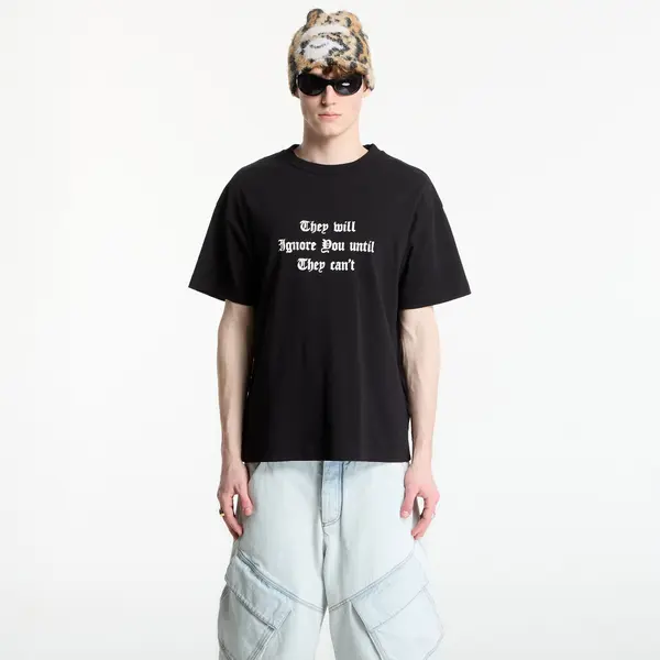 Palm Angels Тениска Palm Angels Statement Regular T-Shirt UNISEX Black/ Off White XL