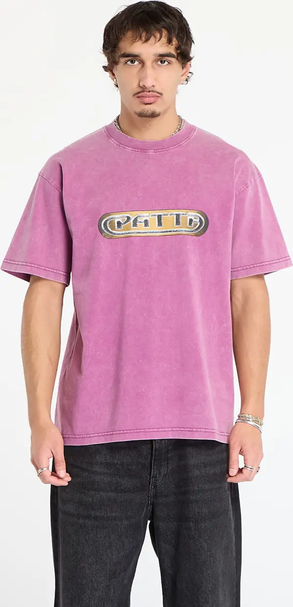 Patta Тениска Patta Gilded Acid Washed T-Shirt UNISEX Boysenberry XL