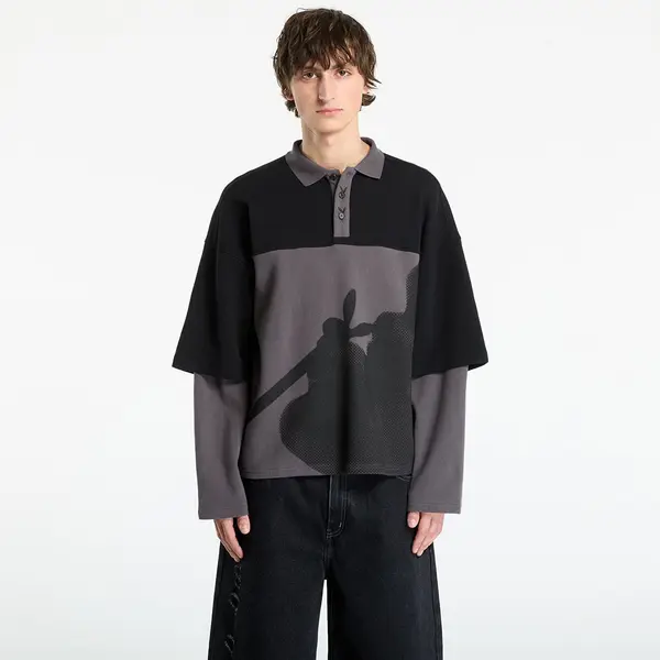 FTSHP Тениска Playboy x FTSHP Double Sleeve Polo UNISEX Black XXL