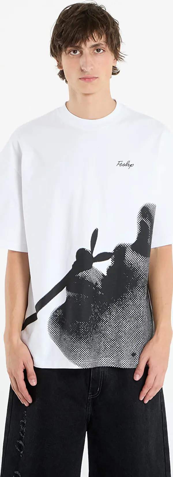 FTSHP Тениска Playboy x FTSHP Straw T-Shirt UNISEX White XXL