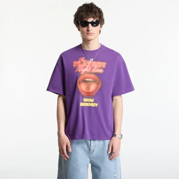 FTSHP Тениска Playboy x FTSHP T-Shirt Night Line UNISEX Purple L