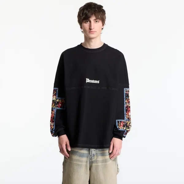 PLEASURES Тениска PLEASURES Blasphemy Long Sleeve Black L