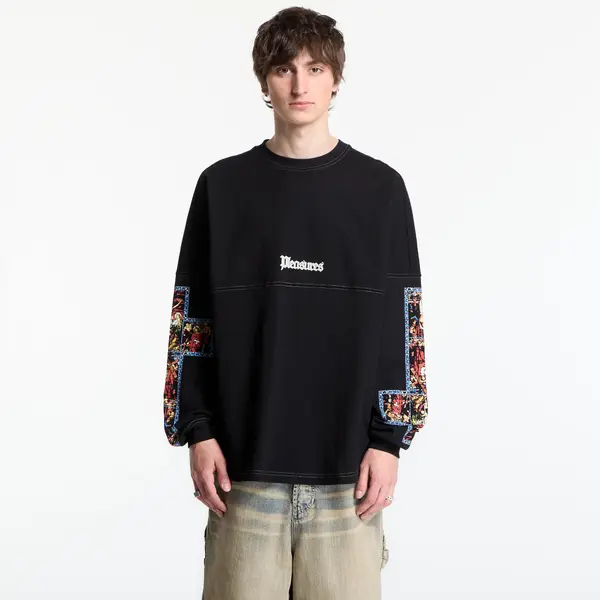PLEASURES Тениска PLEASURES Blasphemy Long Sleeve Black M