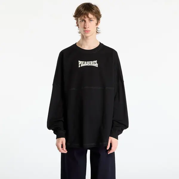 PLEASURES Тениска PLEASURES Bulldog Heavyweight Long Sleeve Black L