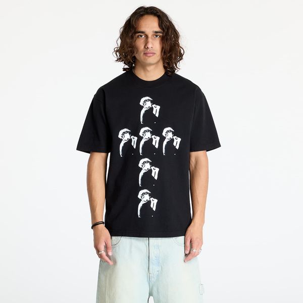 PLEASURES Тениска PLEASURES Cross T-Shirt Black S