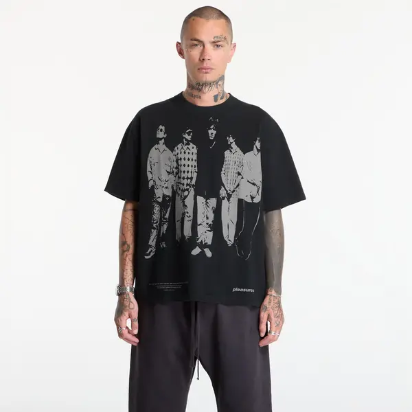 PLEASURES Тениска PLEASURES Definitely Heavyweight Shirt Faded Black XL
