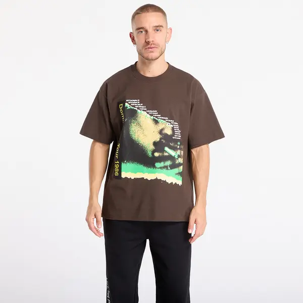 PLEASURES Тениска PLEASURES Domination T-Shirt Brown S