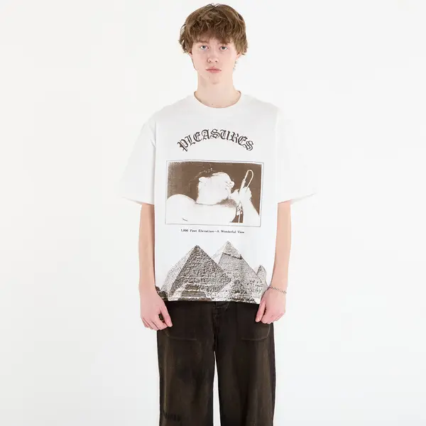 PLEASURES Тениска PLEASURES Elevation Heavyweight Shirt White XXL