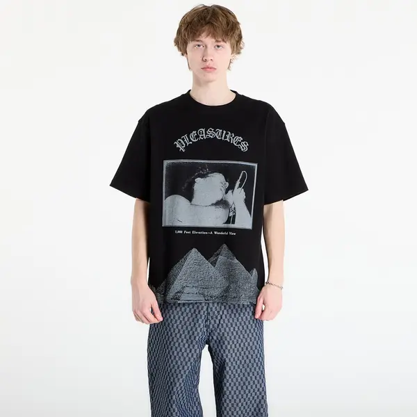PLEASURES Тениска PLEASURES Elevation Heavyweight T-Shirt Black XL