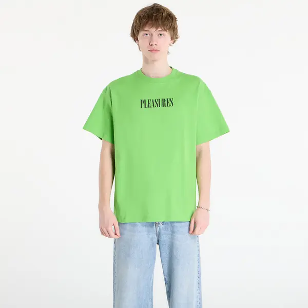 PLEASURES Тениска PLEASURES Exhibition T-Shirt Lime XXL