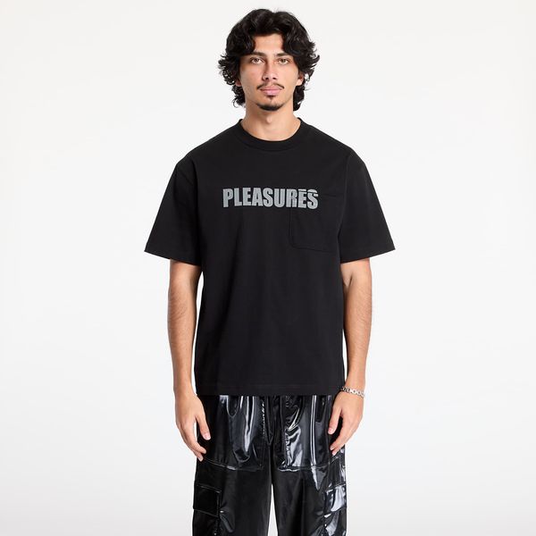 PLEASURES Тениска PLEASURES Impact Pocket Heavyweight Shirt Black S