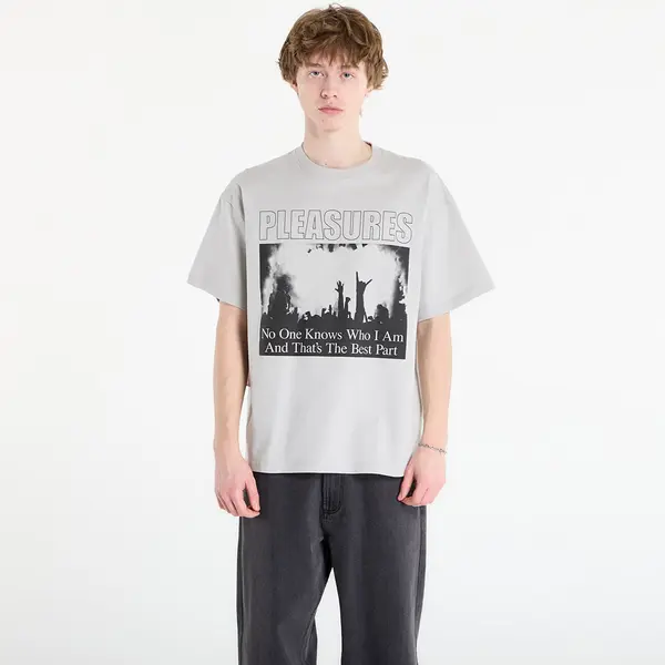 PLEASURES Тениска PLEASURES Incognito T-Shirt Silver S