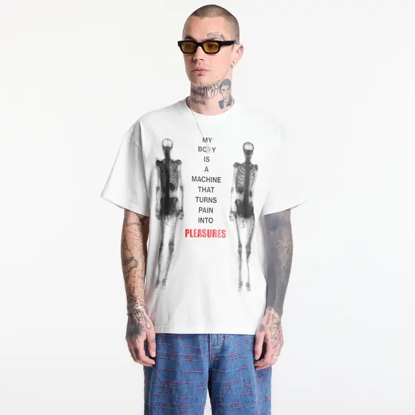 PLEASURES Тениска PLEASURES Machine T-Shirt White L