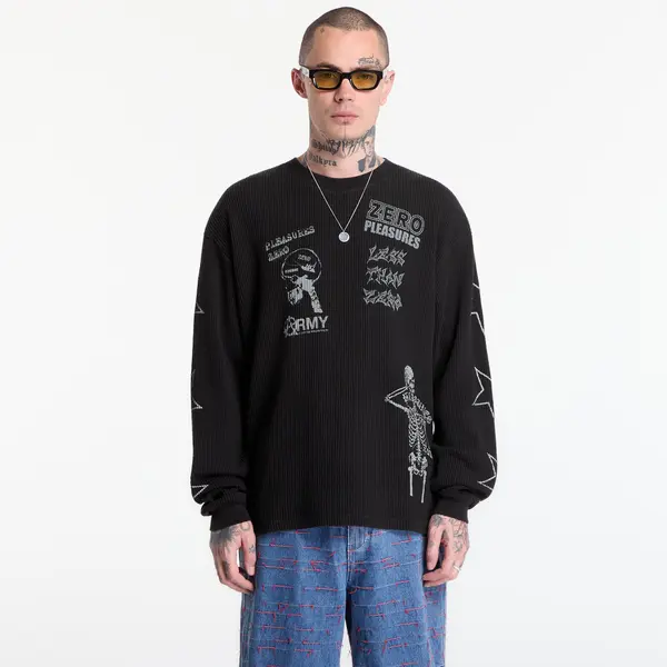 PLEASURES Тениска PLEASURES Misled Thermal Long Sleeve Black L