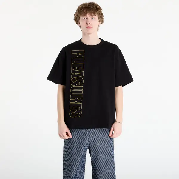 PLEASURES Тениска PLEASURES Outline Heavyweight Shirt Black M