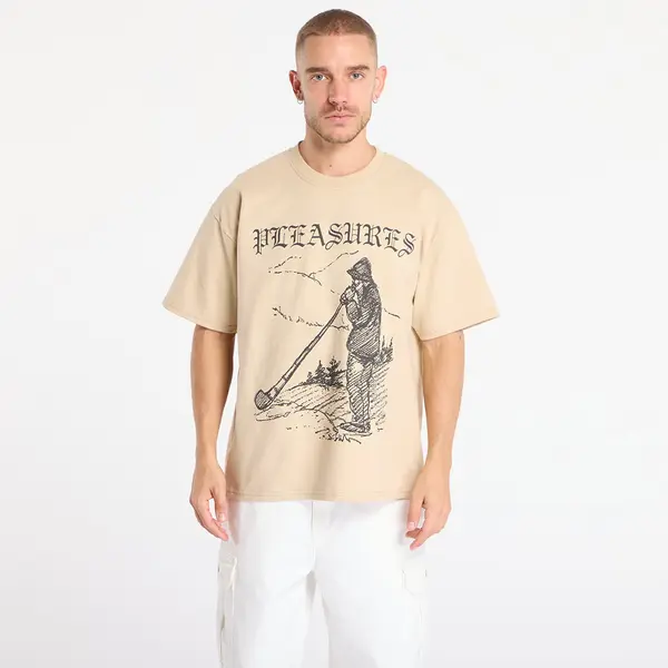 PLEASURES Тениска PLEASURES Pipe T-Shirt Sand S