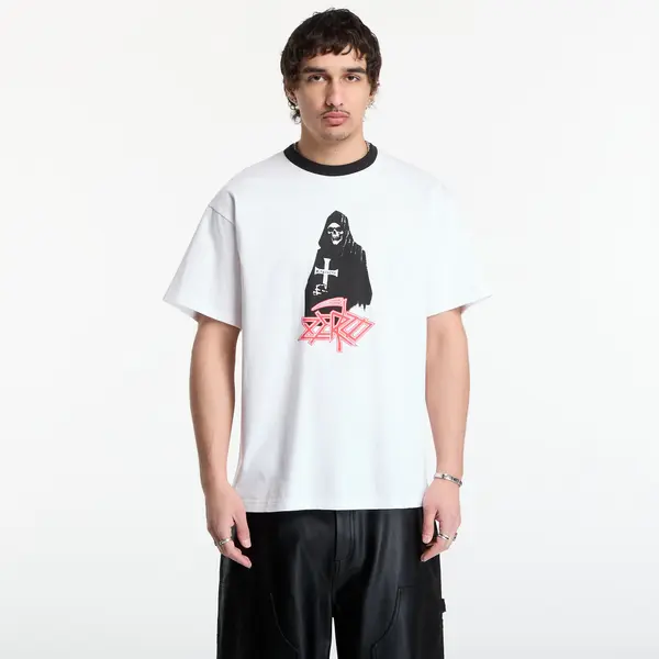 PLEASURES Тениска PLEASURES Reaper Ringer White L