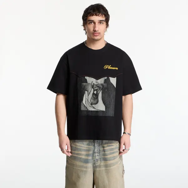 PLEASURES Тениска PLEASURES Ritual Heavyweight Shirt Black XXL