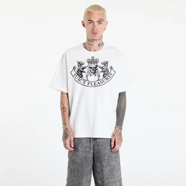 PLEASURES Тениска PLEASURES Skull Crest Heavyweight Shirt White XL