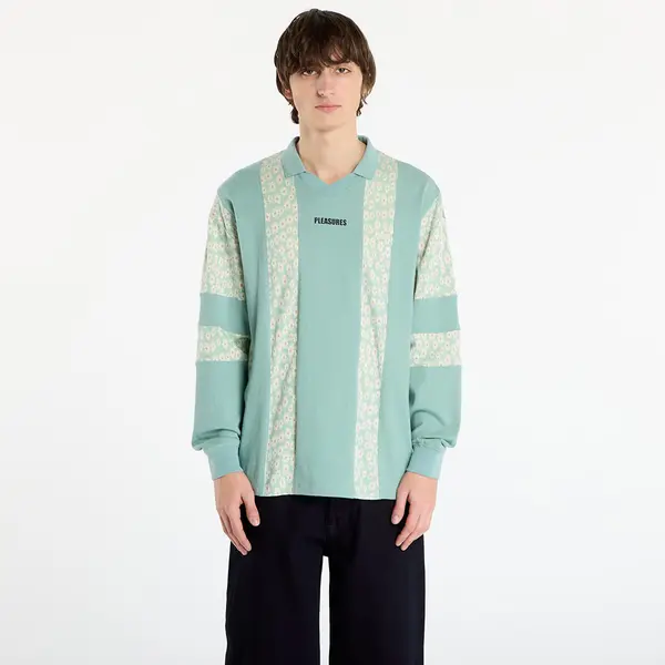 PLEASURES Тениска PLEASURES Sounds Rugby Polo Matcha M
