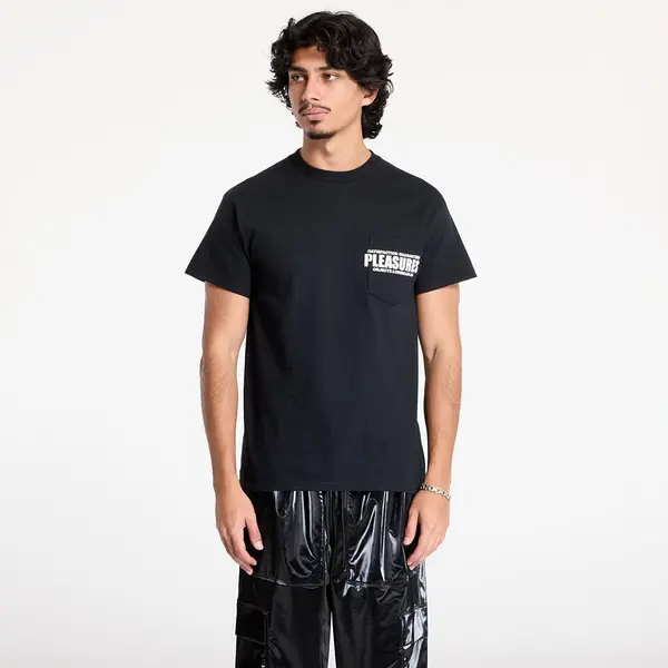 PLEASURES Тениска PLEASURES Staff Pocket T-Shirt Black S