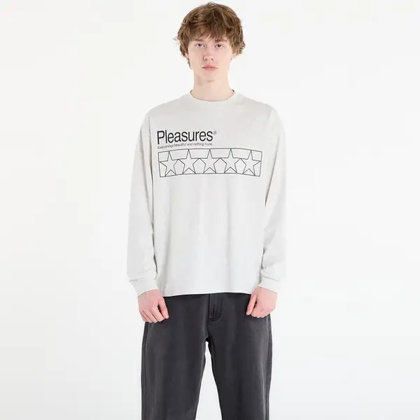 PLEASURES Тениска PLEASURES Supplements Long Sleeve Heather M