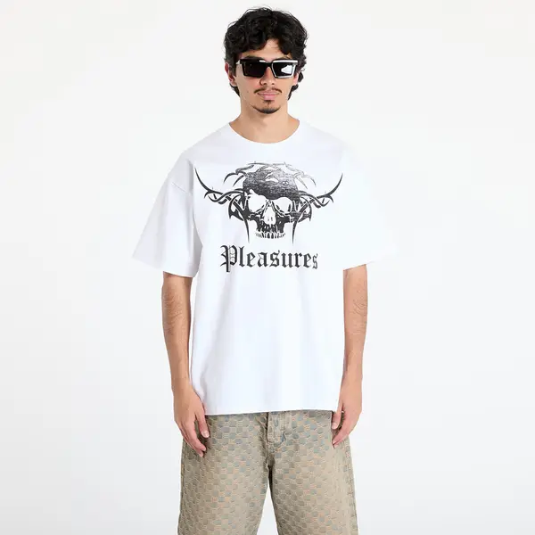 PLEASURES Тениска PLEASURES Tradition T-Shirt White S