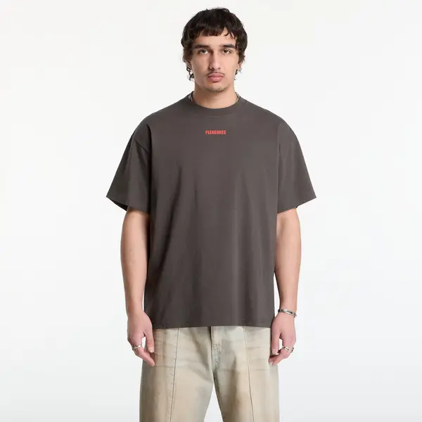 PLEASURES Тениска PLEASURES Wordmark T-Shirt Charcoal XL