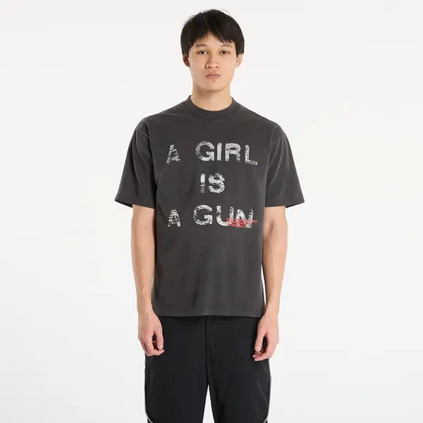 PLEASURES Тениска PLEASURES x FOOTSHOP EXCLUSIVE - G.I.A.G. T-Shirt Vintage Black XXL