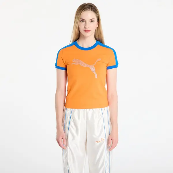 Puma Тениска Puma x FENTY T7 Slim Tee Rickie Orange M