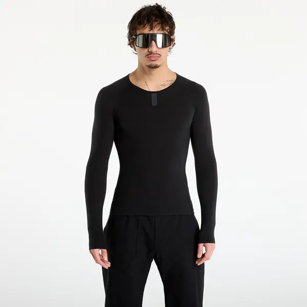 Rapha Тениска Rapha Men's Long Sleeve Merino Base Layer Black S