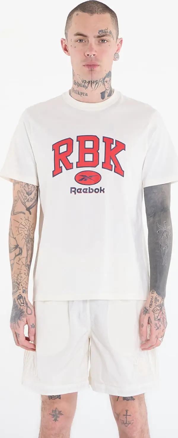 Reebok Тениска Reebok Collegiate T-Shirt Vintage Chalk M