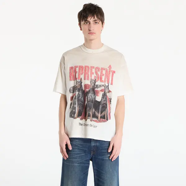 REPRESENT Тениска REPRESENT Dream On Tour T-Shirt UNISEX Washed Ecru L