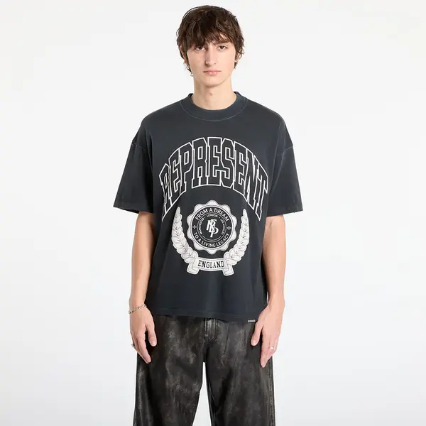 REPRESENT Тениска REPRESENT Legacy Crest T-Shirt Stained Black XL