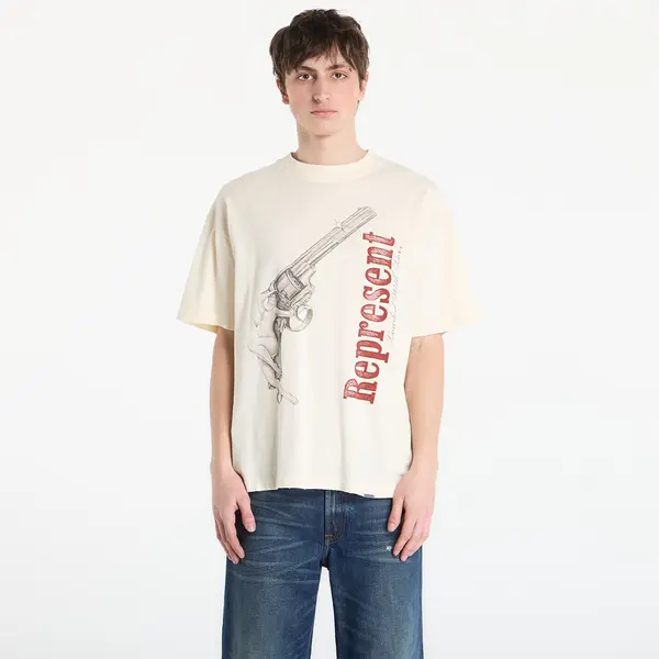 REPRESENT Тениска REPRESENT Loaded With Love T-Shirt UNISEX Buttercream XS