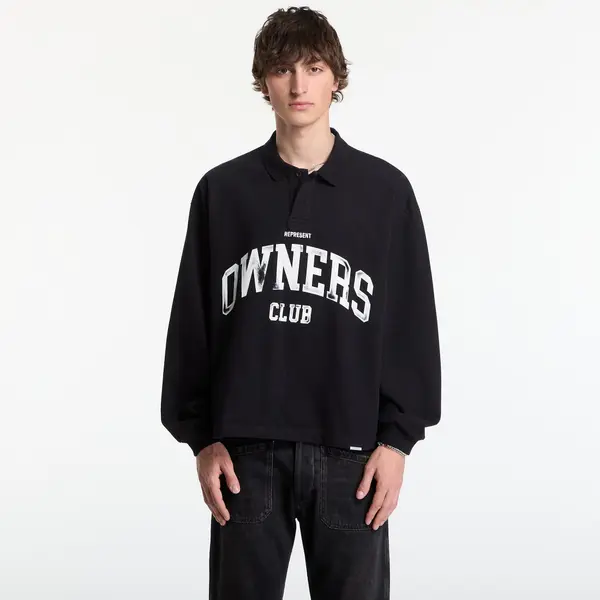 REPRESENT Тениска REPRESENT Owners Rugby Top UNISEX Jet Black XL