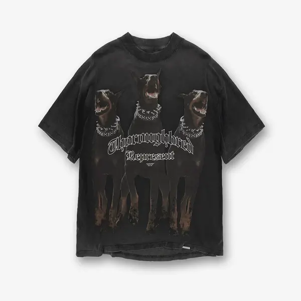 REPRESENT Тениска REPRESENT Thoroughbred T-Shirt Vintage Black S