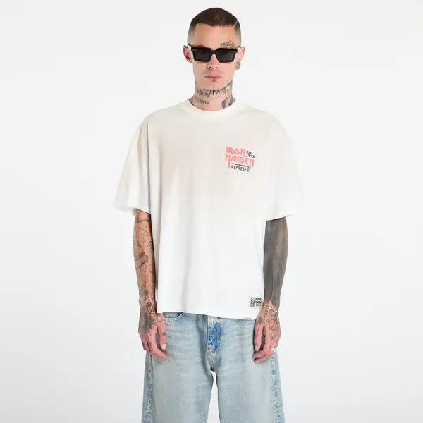 REPRESENT Тениска REPRESENT x Iron Maiden Anniversary T-Shirt Washed Ecru L