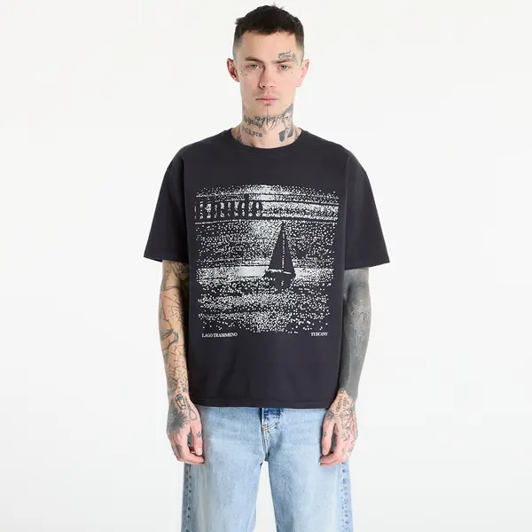 Rhude Тениска Rhude Lago Trasimeno Tee Vintage Black/ White XXL