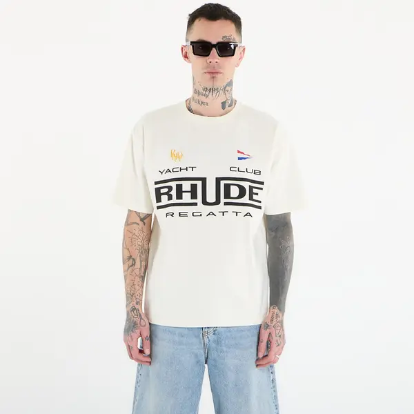 Rhude Тениска Rhude Regatta Club Tee Vintage White/ Black/ Green L