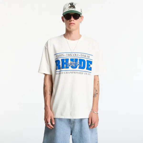 Rhude Тениска Rhude Rhude Chrono Tee Vintage White/ Blue XXL