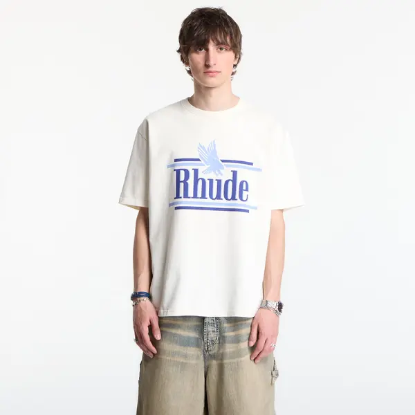 Rhude Тениска Rhude Rossa Tee Vintage White/ Blue M