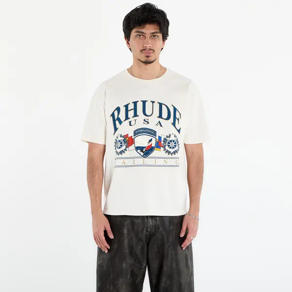 Rhude Тениска Rhude Usa Sailing Icon Tee Vintage White/ Black S