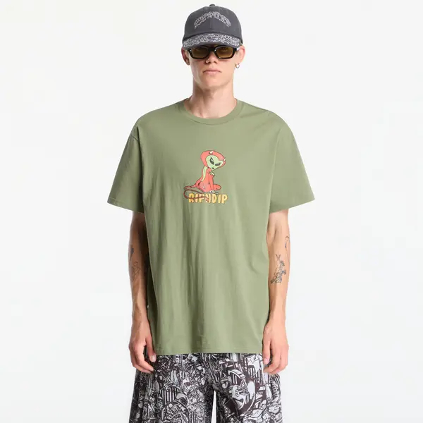 RIPNDIP Тениска RIPNDIP Devil Alien Tee Dusty Forest M