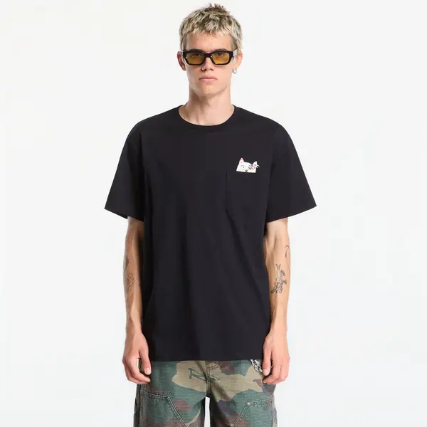 RIPNDIP Тениска RIPNDIP Lord Nermal Collage Pocket Tee Black S