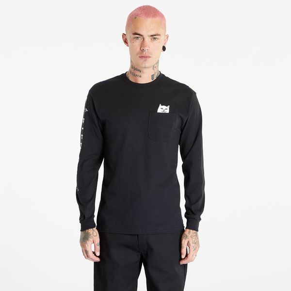 RIPNDIP Тениска RIPNDIP Lord Nermal Long Sleeve Tee Black S
