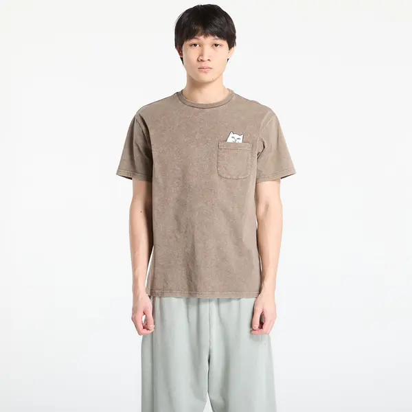 RIPNDIP Тениска RIPNDIP Lord Nermal Pocket Tee Brown Vintage Wash XXL