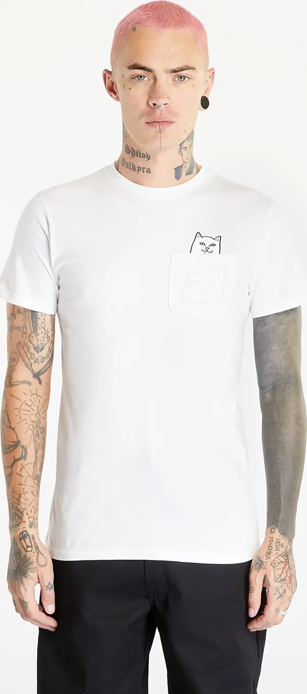 RIPNDIP Тениска RIPNDIP Lord Nermal Pocket Tee White S