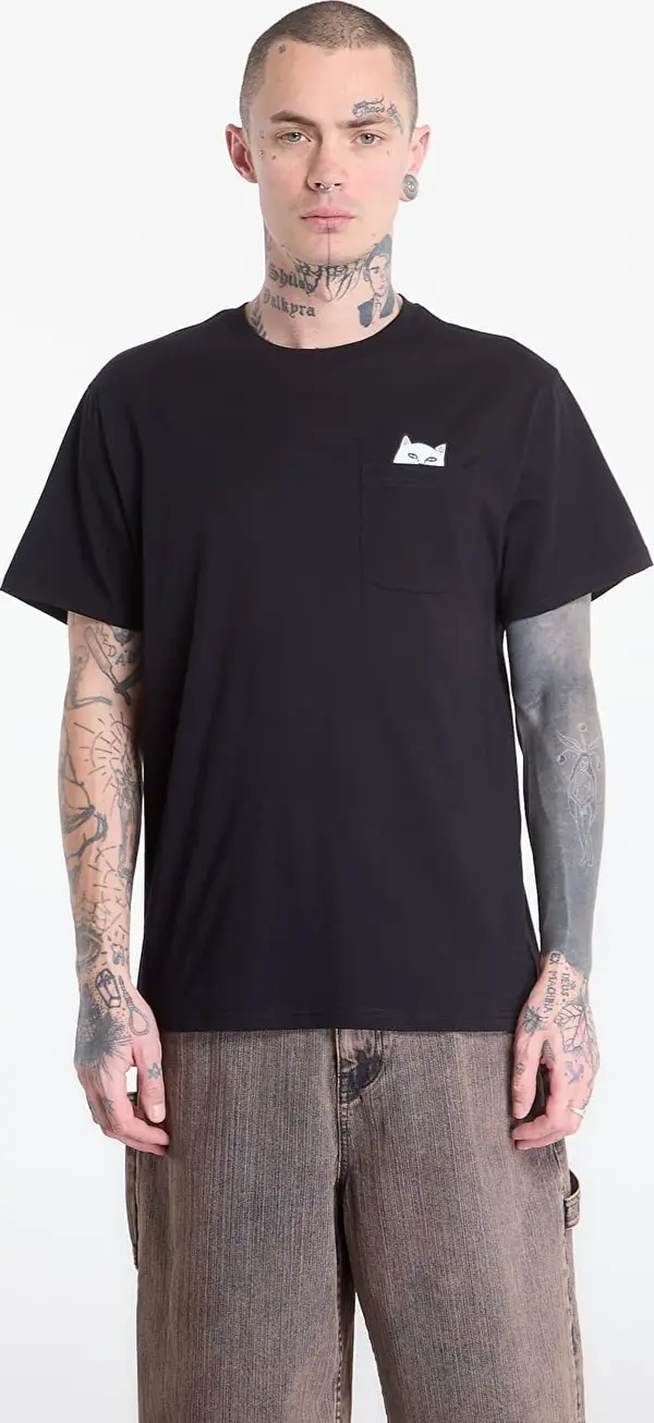 RIPNDIP Тениска RIPNDIP Lord Nermal S/S Pocket Tee Black XS