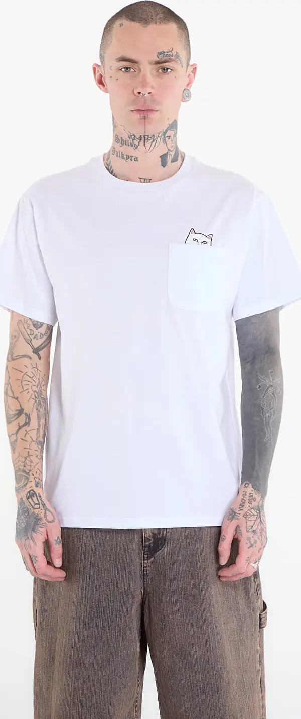 RIPNDIP Тениска RIPNDIP Lord Nermal S/S Pocket Tee White XXL